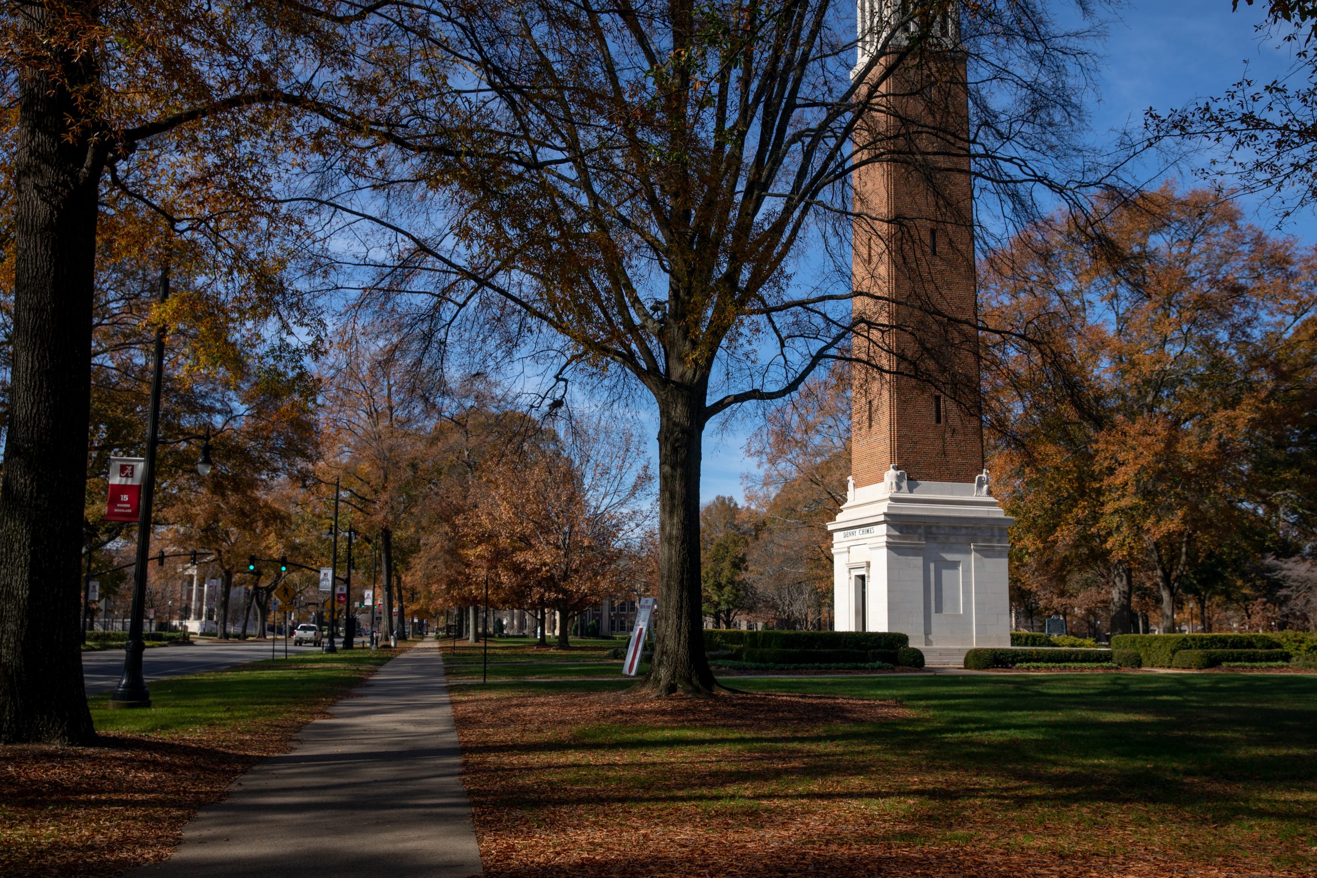 Denny Chimes in the fall